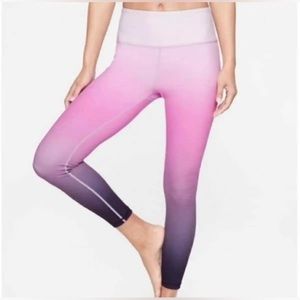 Athleta Elation Pink Ombre 7/8 Leggings